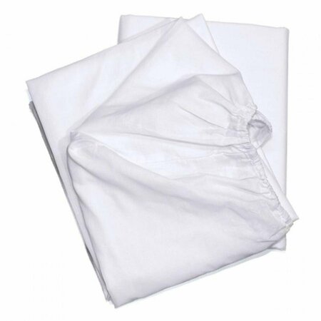 KD BUFE T-180 Elite Cotton Blend Fitted Sheet, White Twin Size Large, 6PK KD2644426